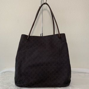 GUCCI Denim HOBO bag brown